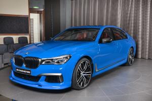 BMW M760Li xDrive V12 Santorini Blue by Abu Dhabi Motors 2018 года
